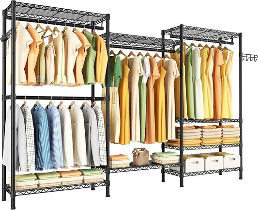 Heavy Duty Garment Rack Large Clothes Rack, Freestanding Closet Portable by Golpart