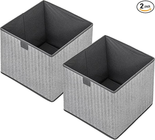 Storage Baskets, 11.8-Inch Woven Fabric Bins, Storage Cubes by EITMOW