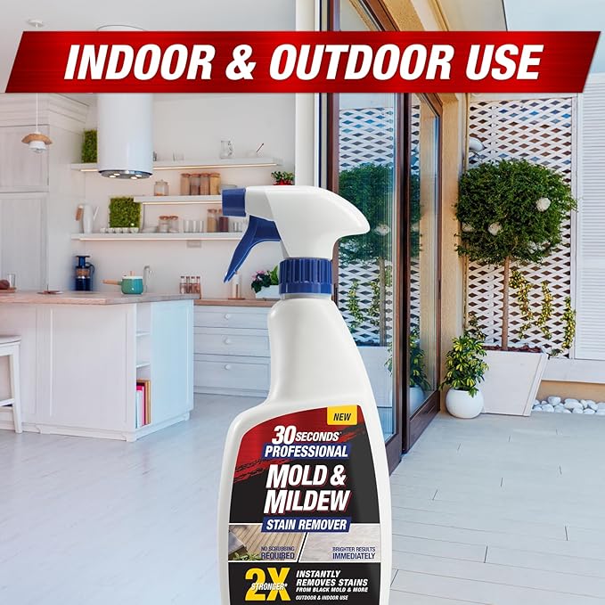 30 SECONDS Pro Mold and Mildew Stain Remover | Scrub Free | Brighter Results - Image 6