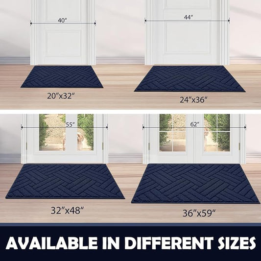 Door Mat Indoor Doormat, Entryway Rug Door Mats Non-Slip Rubber Backing - Image 2