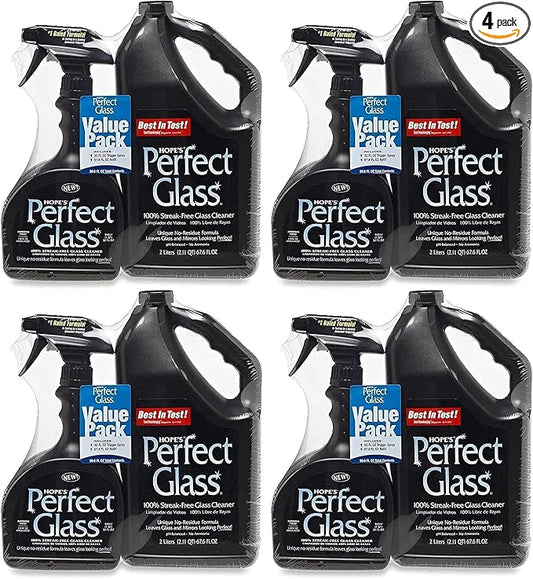 HOPE'S Perfect Glass Cleaner, Streak-Free, Ammonia-Free Window, and Shower Door by Hopes