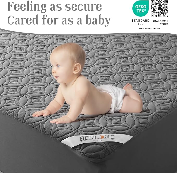 BEDLORE Waterproof Mattress Protector, Twin Size Mattress Pad - Image 7