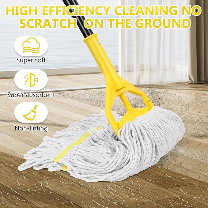 Beyoco Heavy Duty Commercial Mop Industrial Cotton Mop - Image 3