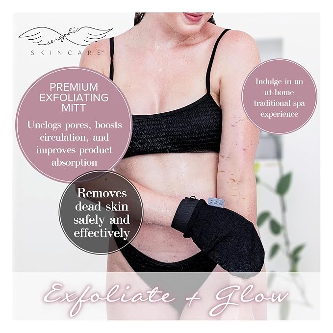 Seraphic Skincare Premium Exfoliating Mitt - Image 2