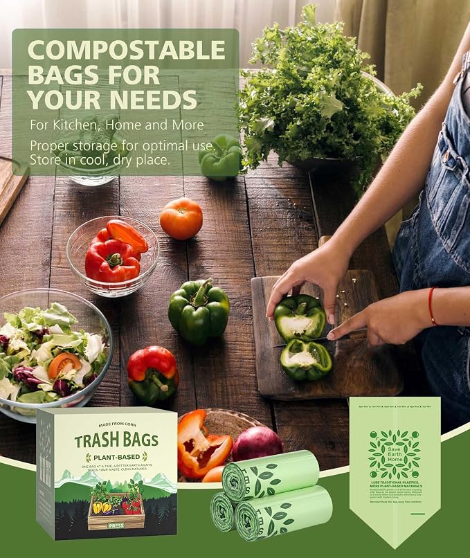 AYOTEE Small Compost Bags 2.6 Gallon Trash Bag, 3 Gallon, Small Waste Basket - Image 7