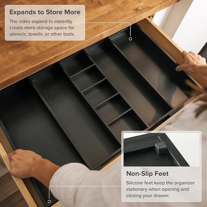 KitchenEdge Adjustable Kitchen Drawer Organizer - Image 6