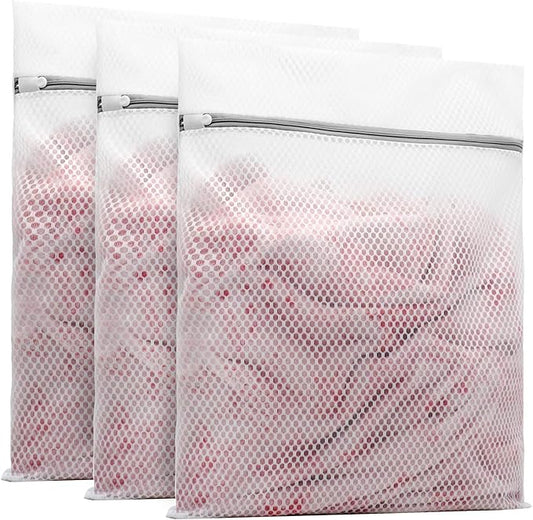 Muchfun 3Pcs Durable Honeycomb Mesh Laundry Bags by Muchfun