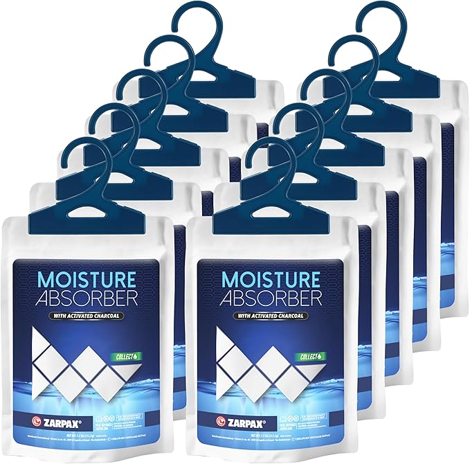 Moisture Absorber Sachets Activated Charcoal 7.5 oz/212g by Zarpax
