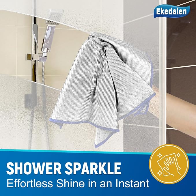 Microfiber Cleaning Cloth Polishing Glass Cleaner Absorbent Kitchen Towel Quick - Image 6