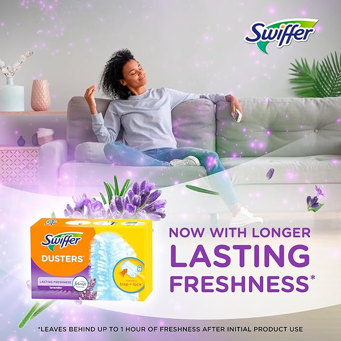 Swiffer Dusters Refill for Cleaning, Feather & Microfiber Duster Disposable - Image 4