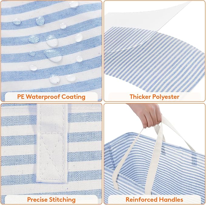 Lifewit 2 Pack Laundry Hamper Large Collapsible Laundry Basket, Freestanding
