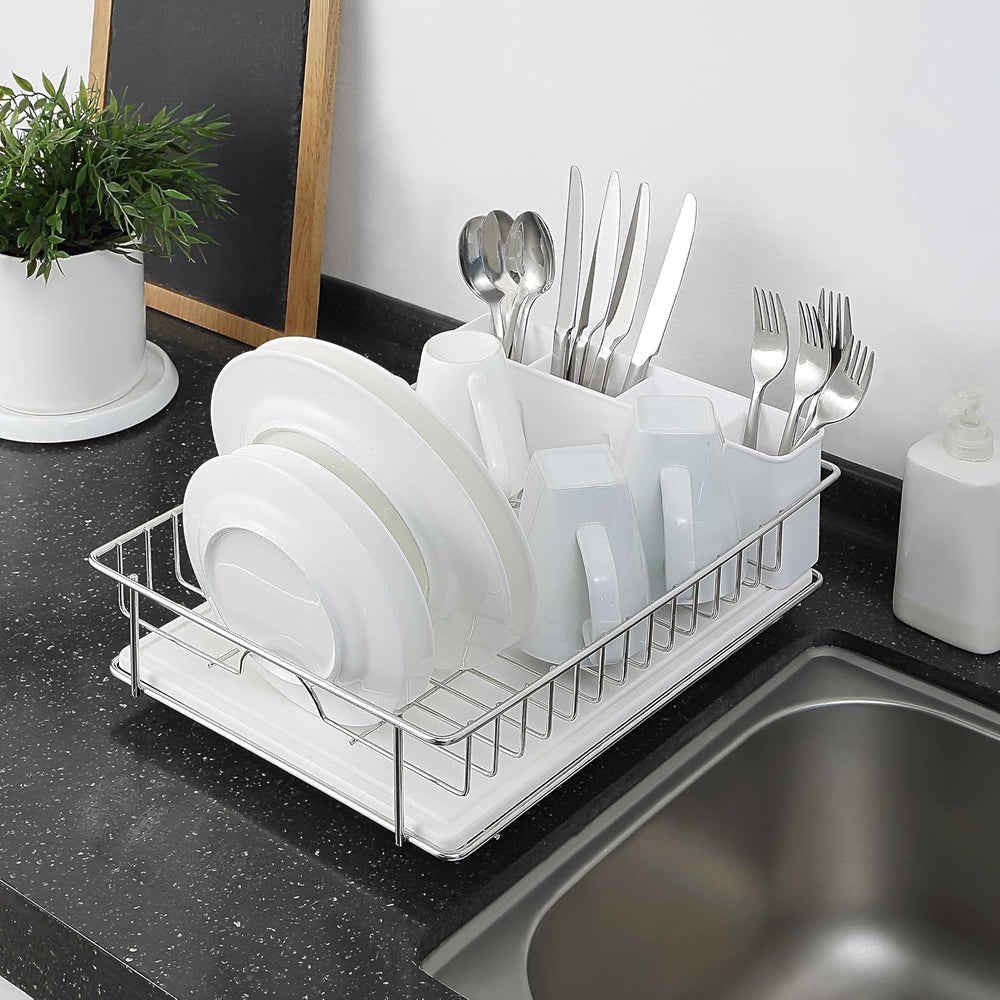 SunnyPoint 304 Stainless Steel Compact Dish Drying Rack, 15.3"x11.6&quot...