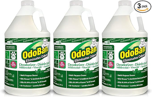 OdoBan Professional Disinfectant and Odor Eliminator Concentrate, 1 Gallon Each by OdoBan