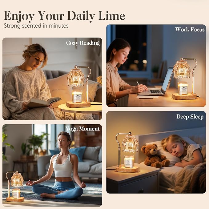 Candle Warmer Lamp with Timer Dimmer, Modern Wax Warmer - Image 7
