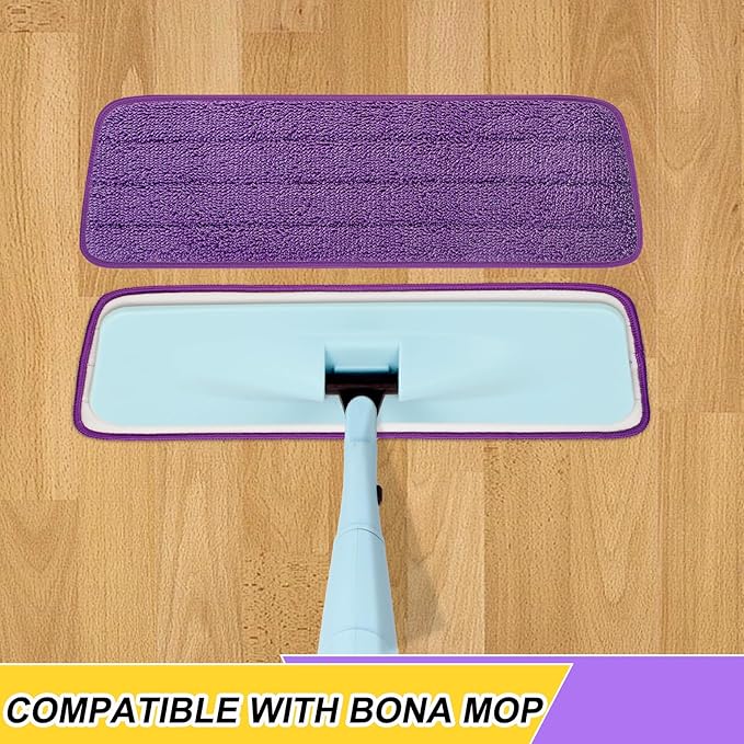 10 Pack 16.5 inch Reusable Mop Pads Microfiber Spray Mop Replacement Heads - Image 2