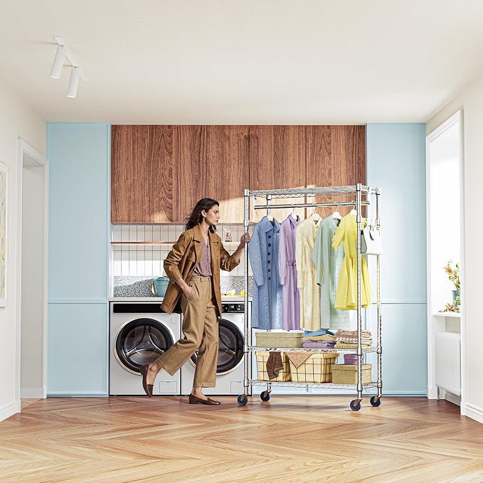 IZEUK Heavy Duty Rolling Garment Rack - Image 7