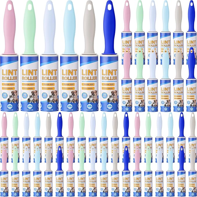 Hushee 48 Pack Bulk Mini Lint Roller by Hushee