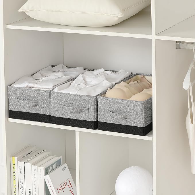 linen closet organizers and storage, 3 Pack Large Storage Baskets, Clothing - Image 9