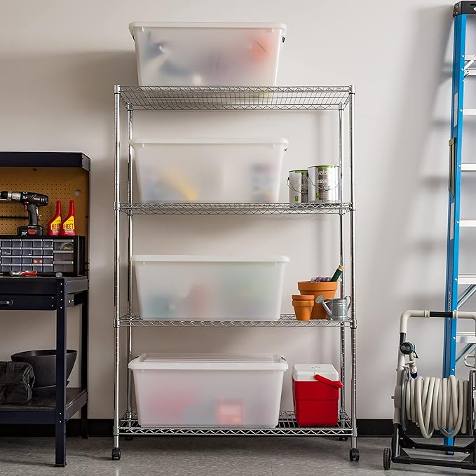 IRIS USA 91 Qt Stackable Plastic Storage Bins - Image 3