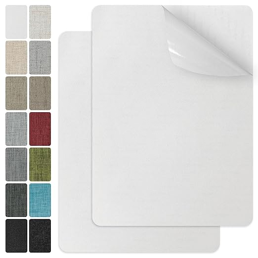 J.CARP 2Pcs Linen Repair Patches, Large Self-Adhesive Fabric Patch by JCARP