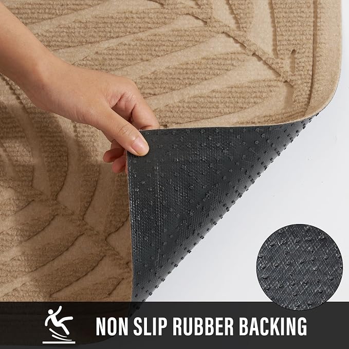 Front Door Mat, Absorbent Resist Dirt Welcome Door Mat Indoor Outdoor, - Image 4