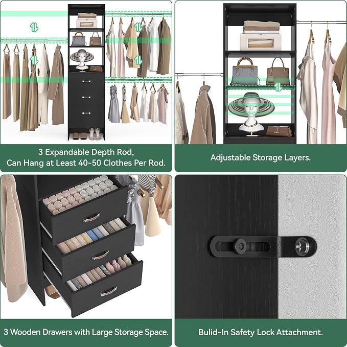 96'' Closet Organizer System - Image 6