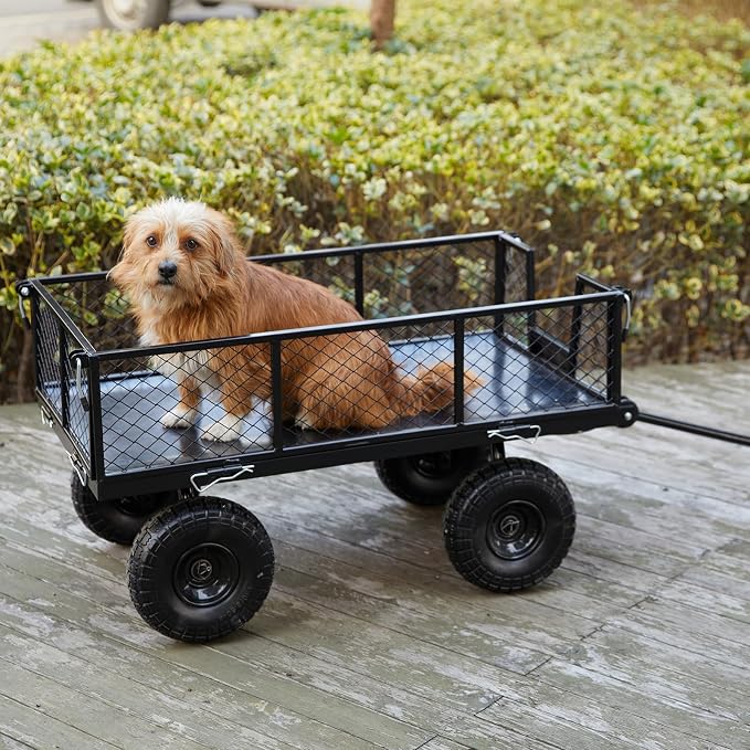Garden Wagon Cart Heavy Duty 880 LBS Steel Utility Cart - Image 8