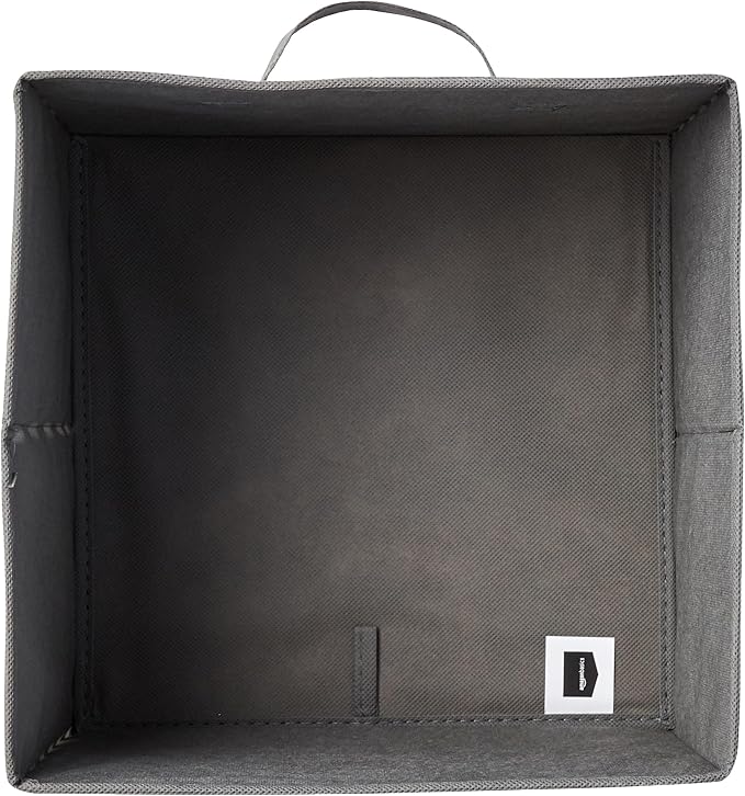 Amazon Basics Cube Organizer Storage Bins Handles, Collapsible Fabric, - Image 3