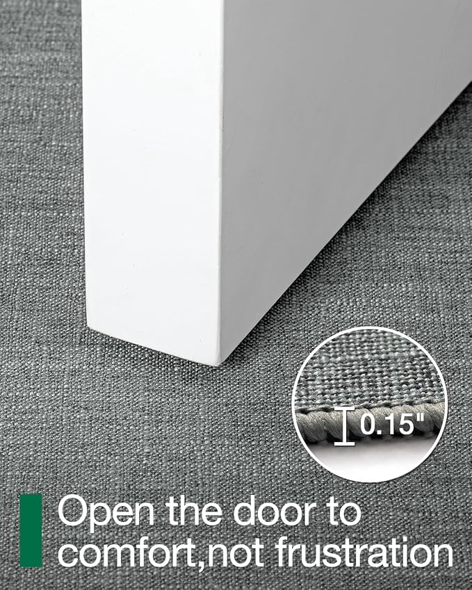 LUMI Ultra Thin Door Mat for Entryway, Low Profile Non Slip Rubber Backing - Image 4