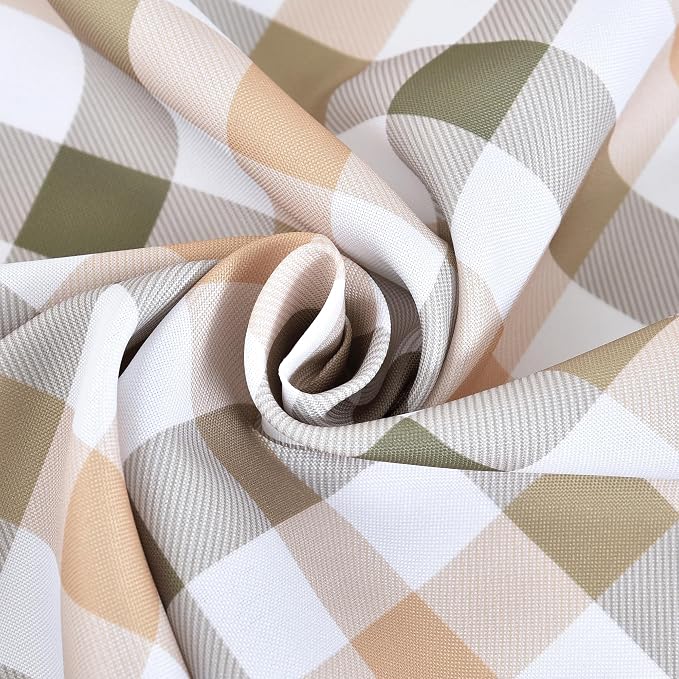 Waterproof Checkered Tablecloth Fabric - Image 2