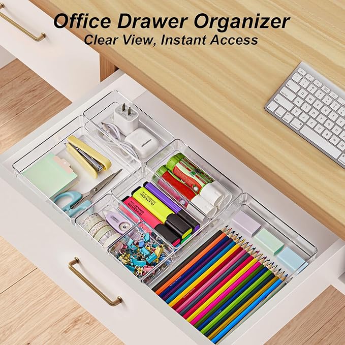 SMARTAKE 7-Piece Drawer Organizer - Image 4