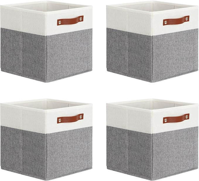 DULLEMELO 11x11 Storage Cubes, Collapsible Sturdy Cube Storage Bins by DULLEMELO