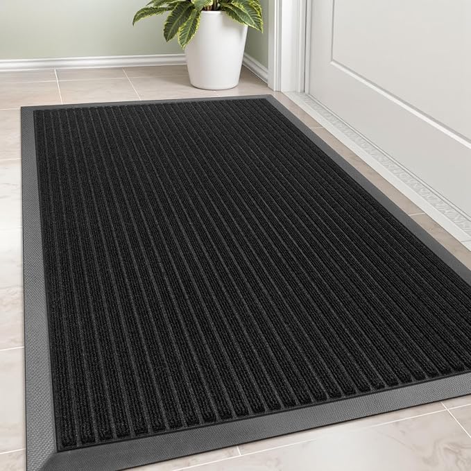 Vicwe Front Door Mat Indoor Outdoor Entrance, Low Profile, Easy Clean Entryway by Vicwe