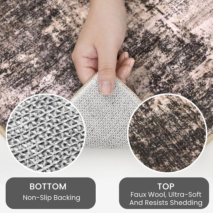 IOHOUZE Small Abstract Area Rug 2x3 Ft Entryway Rugs Washable Door Mat Indoor - Image 3