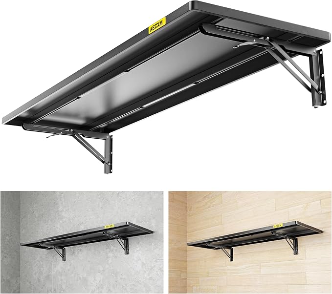 1.3x4ft Adjustable Rail Type Folding Storage Rack Shelf, Suitable by AECXM