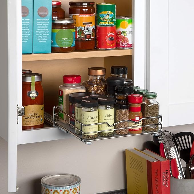 Pull Out Cabinet Organizer for Spices, Cans - Image 6