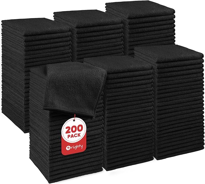 Orighty Wash Cloths Bulk Towels Set 200 Pack, Highly Absorbent and Soft Feel by AllRightinOrighty