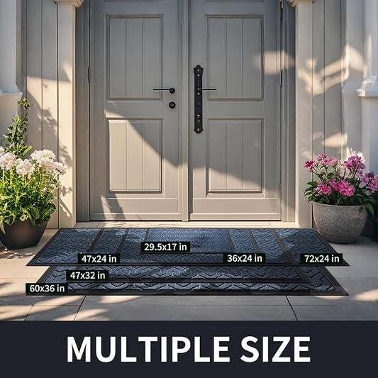 Yimobra Large Door Mat Outside Entrance 36x24, Waterproof Heavy Duty Outdoor - Image 2