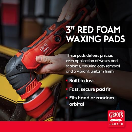 Griot's Garage 3” Red Foam Waxing Pads - Image 2