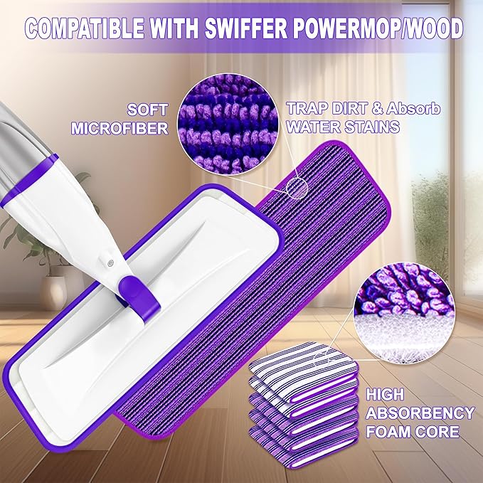 Spray Mop for Hardwood Floor Cleaning: EXEGO Wet Mops - Image 2
