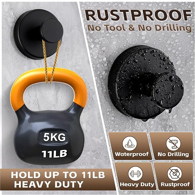 Reusable Heavy Duty Suction Cup Hooks - Image 3