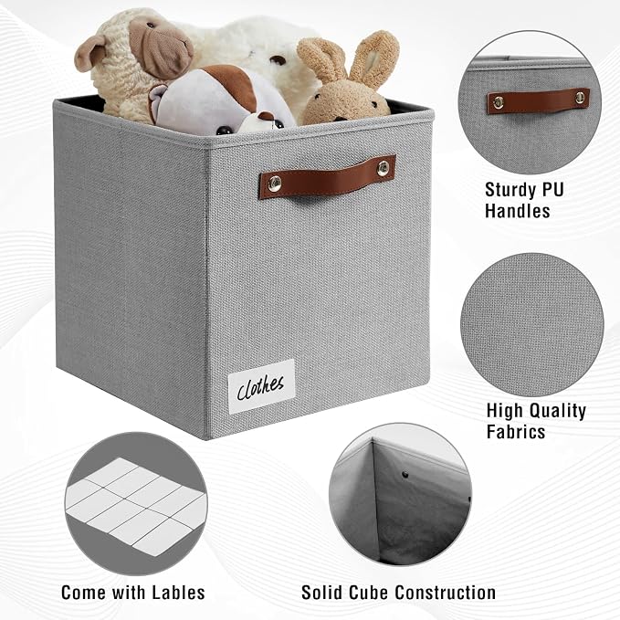 Collapsible Fabric Storage Cube Bins - Image 3