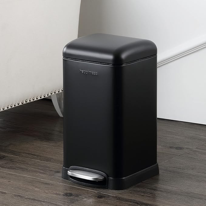happimess HPM1012B Betty Retro Mini 3.2-Gallon Step-Open Trash Can - Image 2