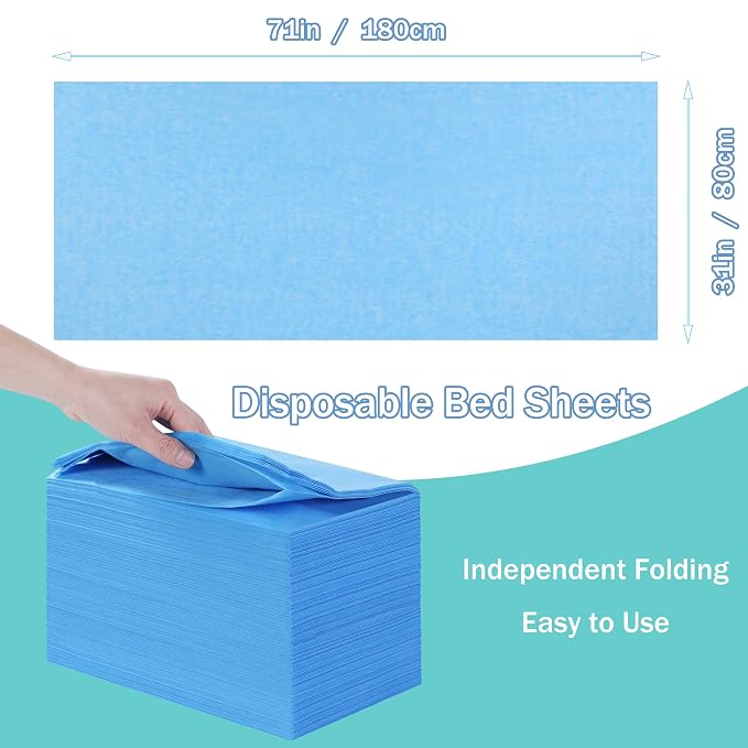 Disposable Bed Sheets for Massage Table 200 Pcs 31" x 71" Waterproof Massage - Image 7