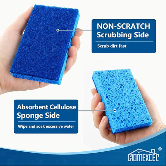 HOMEXCEL Sponges Kitchen 24pcs, Non-Scratch Scrub Dish Sponge Safe on Non-Stick - Image 2