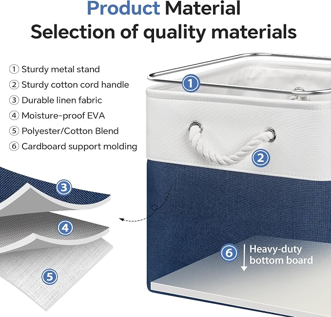 13x13 Inch Cube Storage Bins