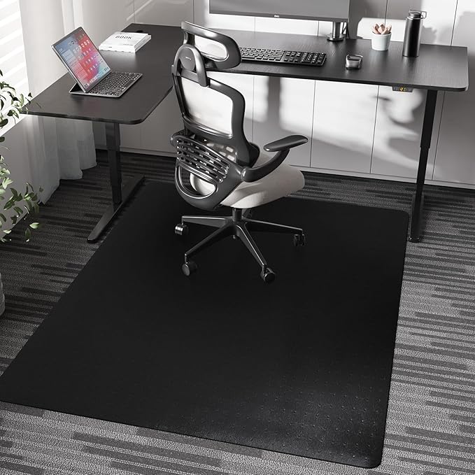 Chair Mat for Carpet, Non-Slip Office Vinyl Mat for Carpet by FUNMATHomeDecors