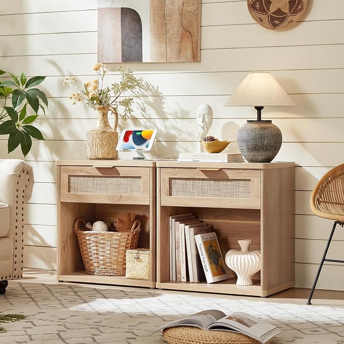 LEYAOYAO Rattan Nightstand - Image 6