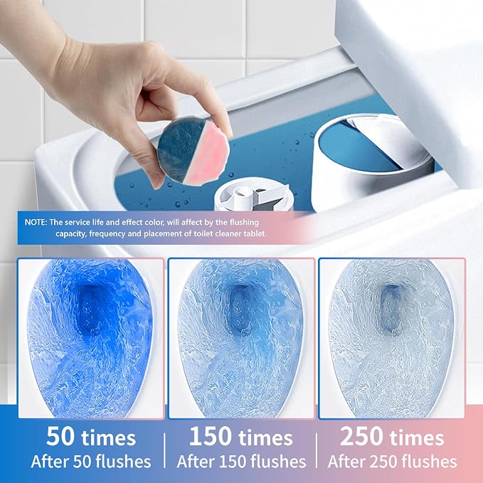 Toilet Bowl Cleaner Tablets, Automatic Toilet Bowl Cleaners, Long-Lasting - Image 5