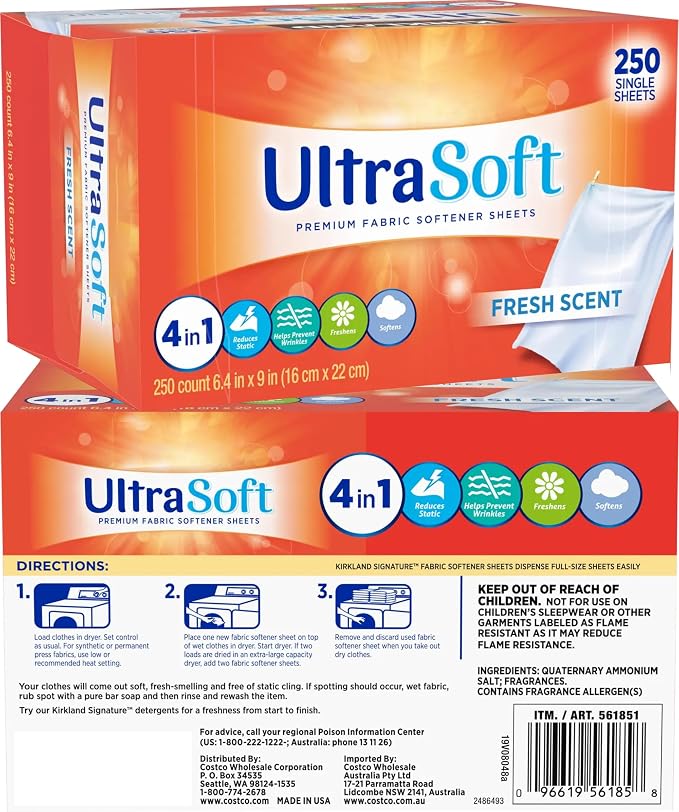 500 Single Laundry Dryer Sheetsw/ Easy Dispenser Box Packaging, Household - Image 2